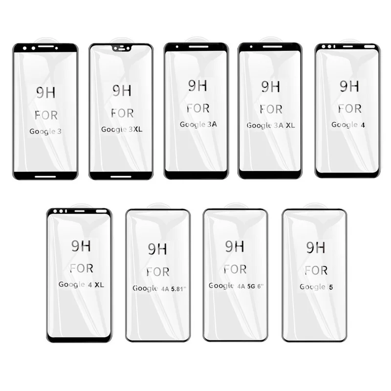 

5D Screen Protector for Google Pixel 4 3 XL Oleophobic Tempered Glass film For Google 3 XL 3A xl Curved Protective glass