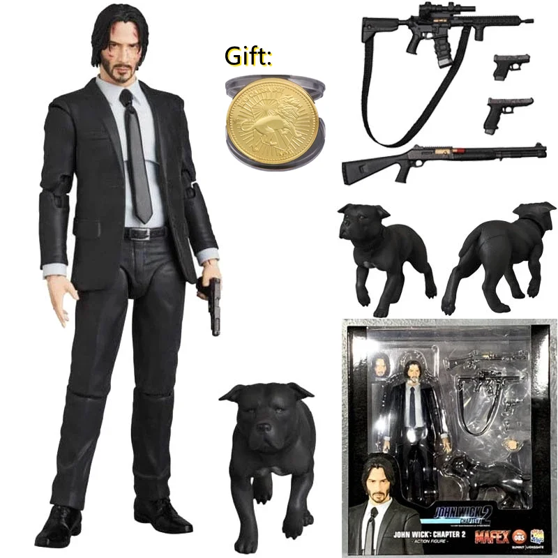 

NEW Animal dog 16cm JOHN WICK Chapter 2 Joint movable action figure PVC toys collection doll anime cartoon Jujutsu Kaisen model