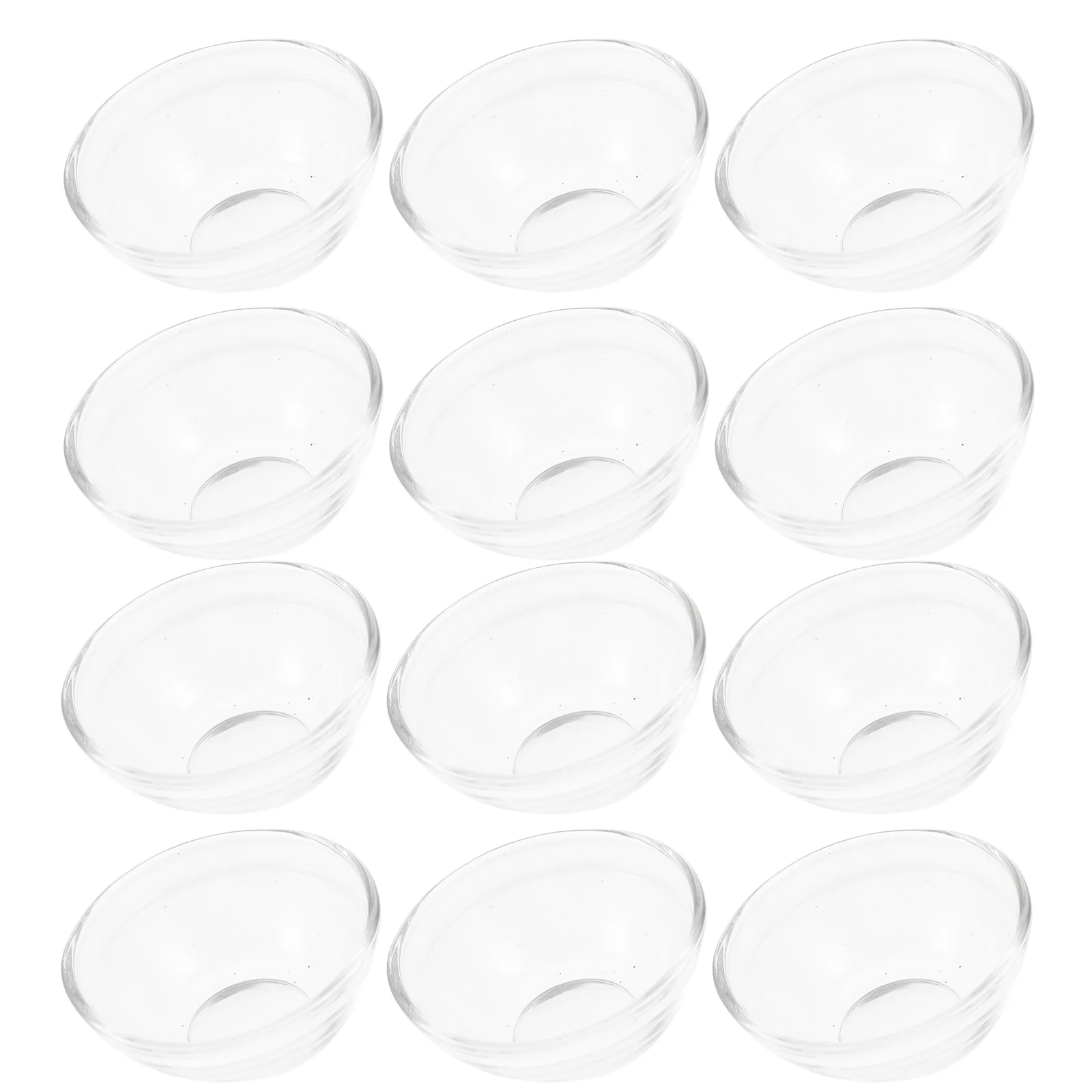 

Small Glass Bowls Stackable Clear Bowl Round Dessert Dishes Round Side Dishes Glass Bowls Set Water Chestnut Bowls