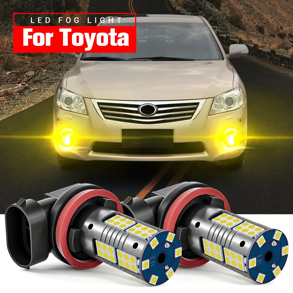 

2pcs LED Fog Light Lamp Blub H8 H11 H16 Canbus For Toyota Camry 4Runner Avalon Sienna Tacoma Tundra Highlander