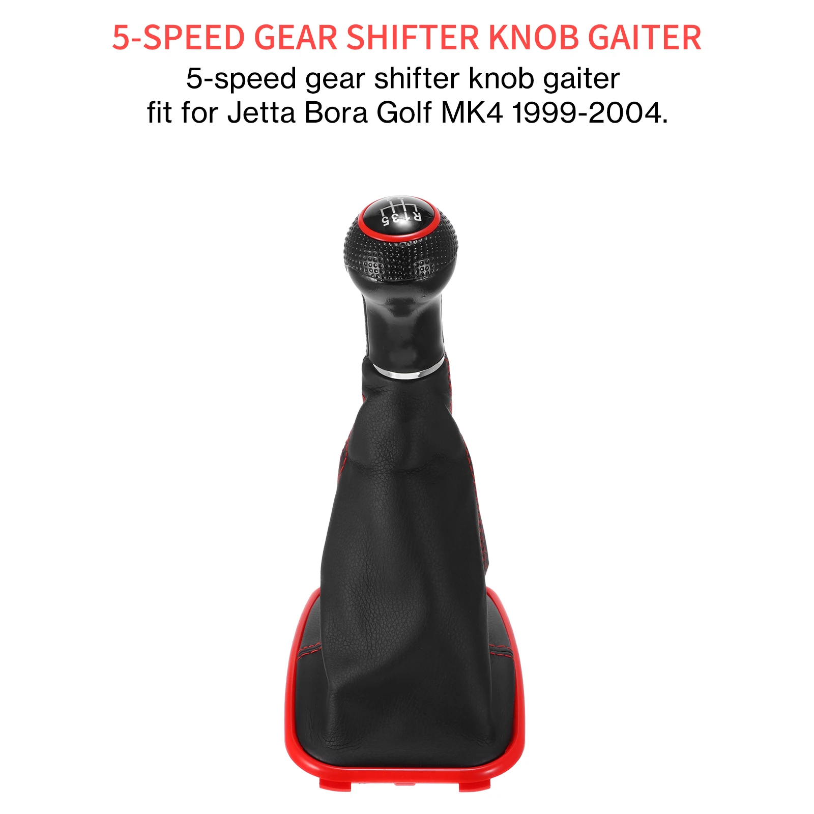 5 Speed Gear Shifter Knob Gaiter PU Leather Head Dust Cover for Jetta Bora Golf MK4 1999-2004 |