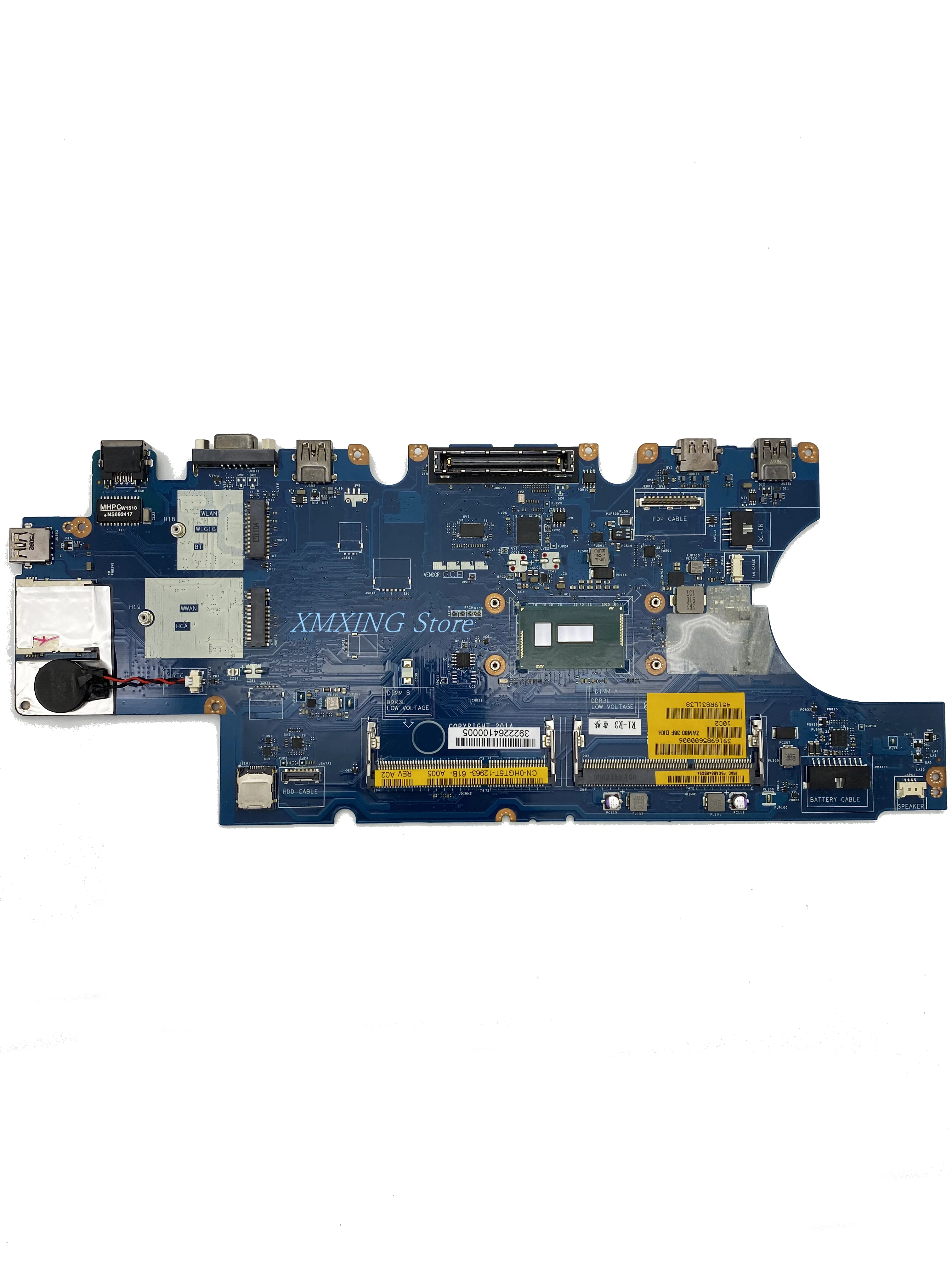 Материнская плата FULCOL для ноутбука DELL Latitude E5550, процессор 3755U LA-A911P 0HGT5T HGT5T, протестирована на 100%