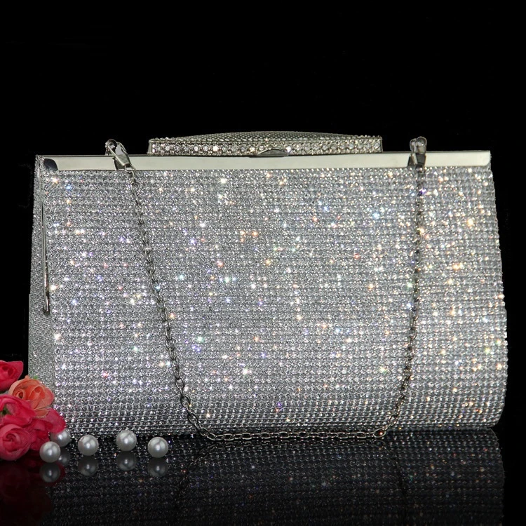 

2022 Chic Shiny Rhinestone Diamond Day Clutches Bag For Women Party Evening Bag Ladies Handbag