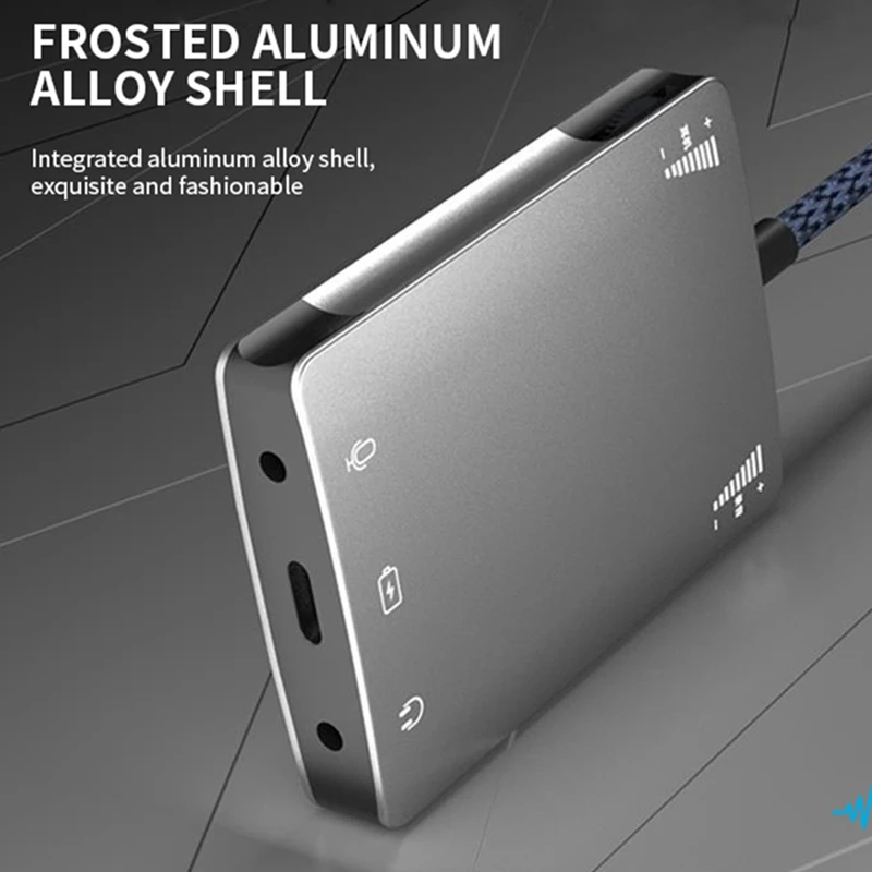 Фото USB C звуковая карта динамик 3,5 мм аудио интерфейс адаптер для наушников Huawei/Samsung Высокое качество живой преобразователь №3