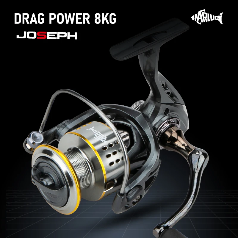 Катушка спиннинга алюминиевая для рыбалки 8 кг 5 2: 1