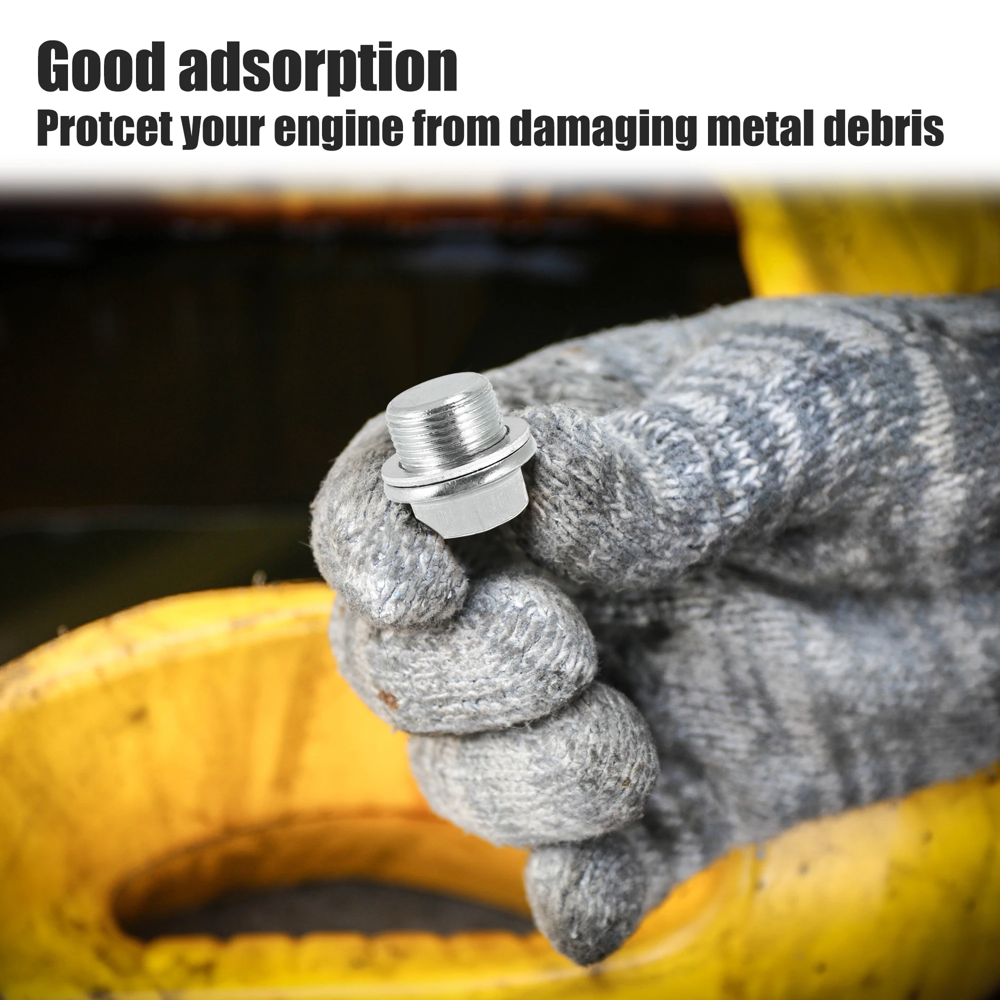 UXCELL 2 шт. M22 x 1 5 Автомобильная стальная пробка для слива моторного масла Стальные