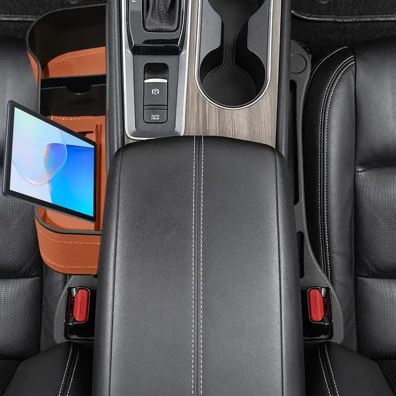 

Car Seat Crevice Storage Box Car Seat Seam Filler Organizer High Capacity Space-Saving Auto Storage Box Organizers Car Supplies