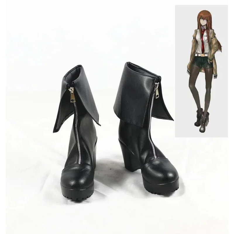 Фото A;3\v,7'd/Steins Gate Макисе Курису Косплей Обувь Ботинки Аниме Хэллоуин Рождество Костюмные Аксессуары Реквизит Madew;4'v,6\h/ №2