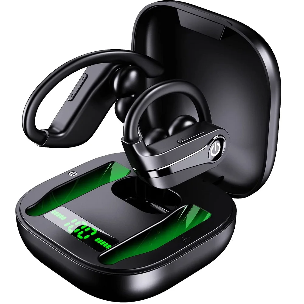 

Bluetooth Headphones, Bluetooth 5.1 Earphones, In-Ear Wireless Earbuds,HiFi Stereo Sound Earphones 40H Playtime with LED Display
