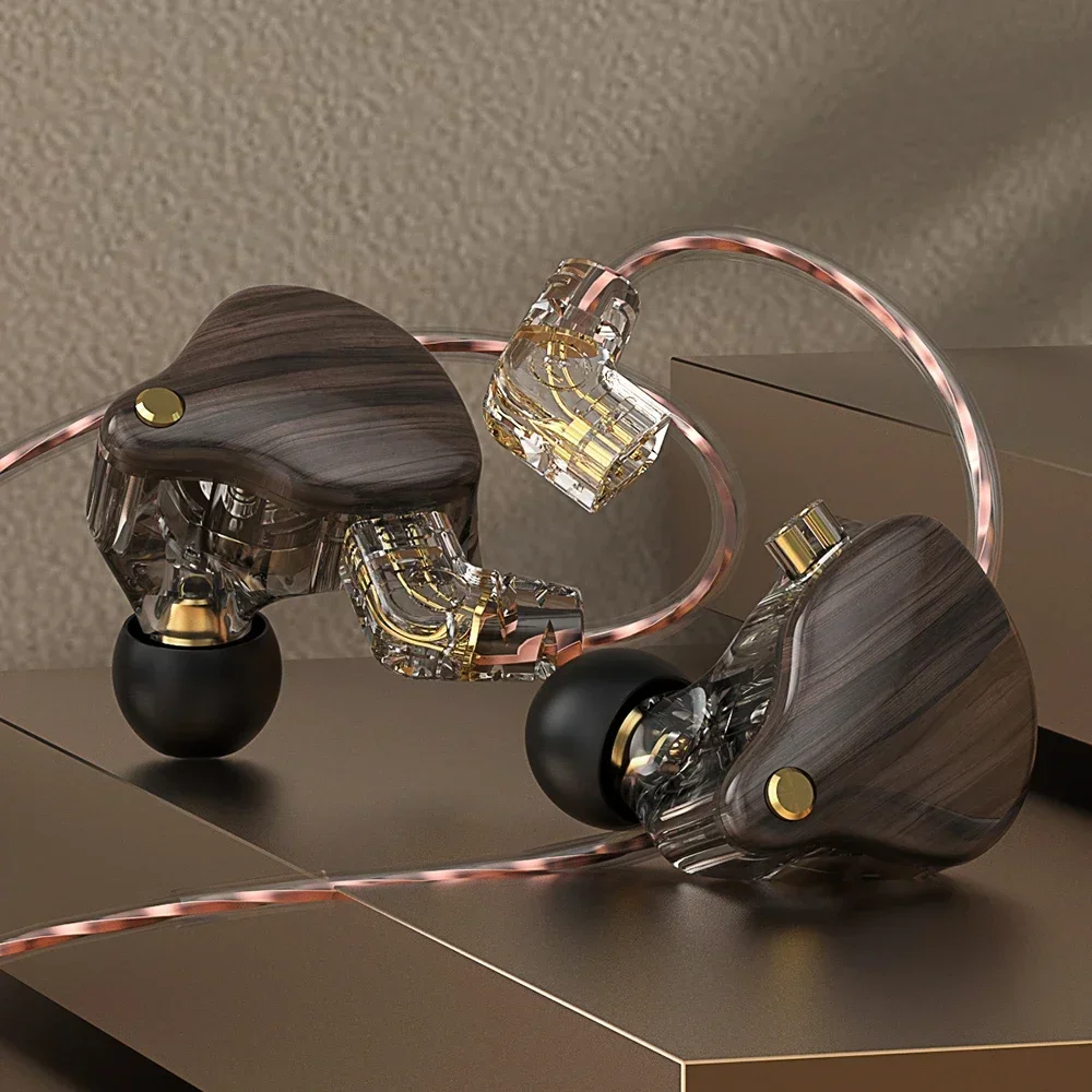 Новые классические наушники с древесным зерном полнодиапазонный динамический