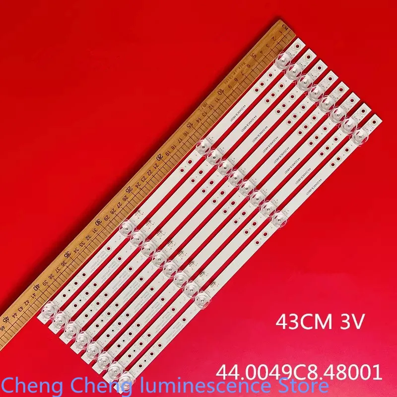Для Xianke 50A Kangjia LC55HS26 HY-A500F3 фотополоса 32248200305 44. 0049c8. 48001 43 см 3 в 4 светодиода фотоподсветка полоса 100% Новинка
