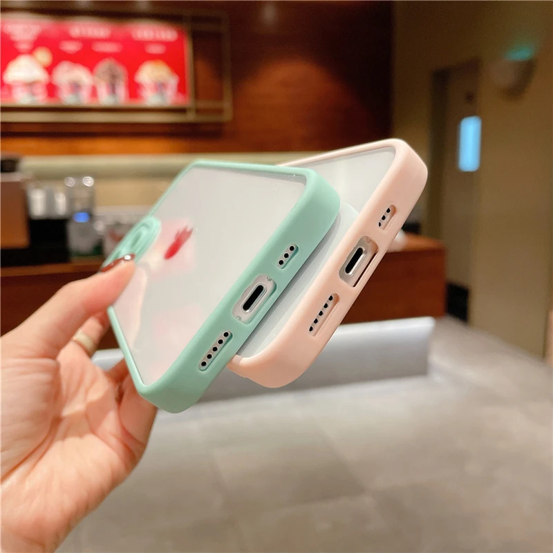 Чехол для телефона с камерой ярких цветов iPhone 13 12 11 Pro Max 7 8 Plus X XR XS SE 2020 прозрачный
