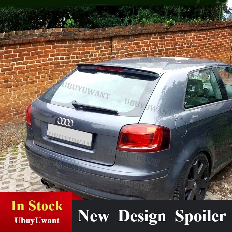 

For A3 8P FL Sportback Unpainted Primer Roof Lip Spoiler Wing For Audi A3 Hatchback 2003 2004 2005 2006 2007 2008 2009 2010-2012