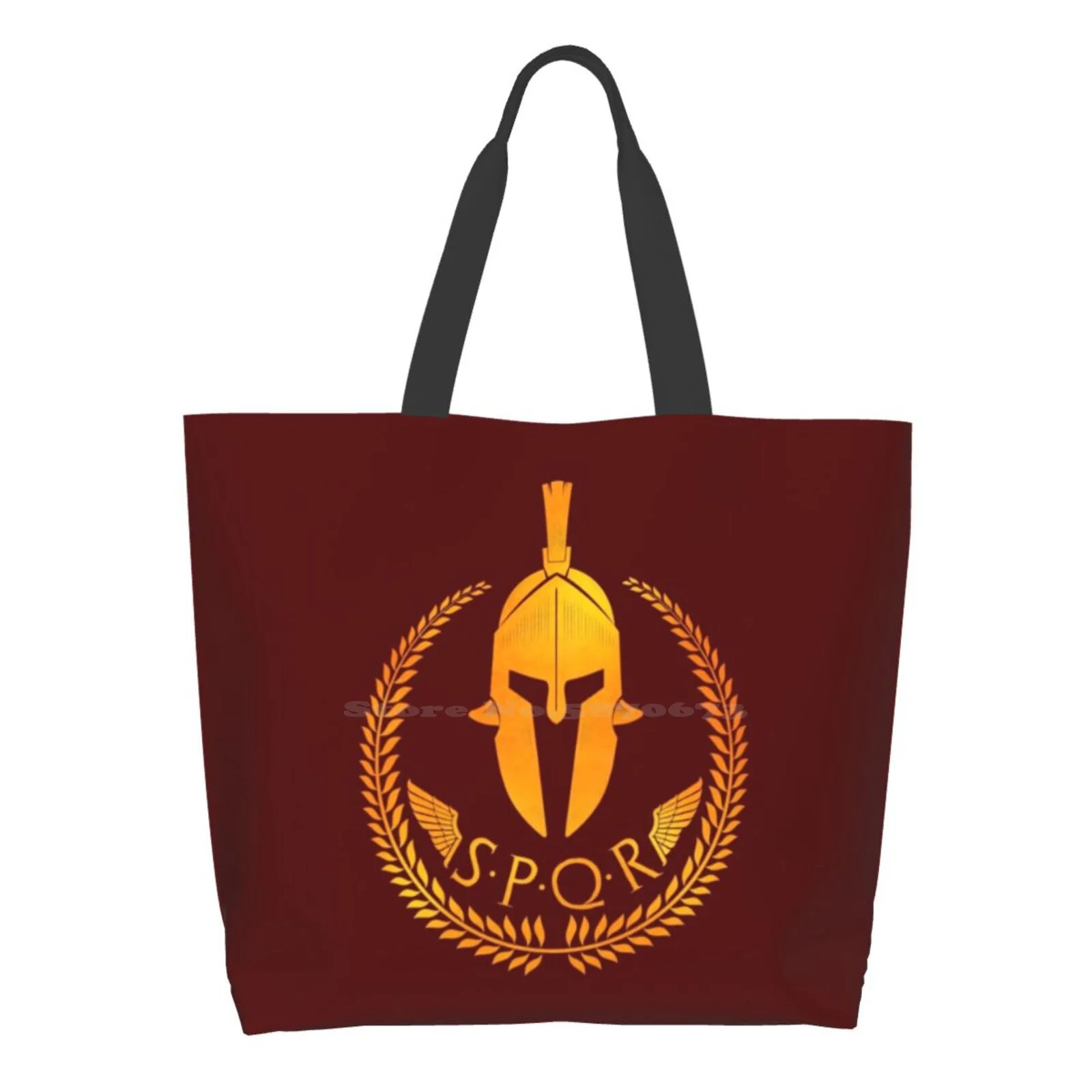 

Spqr Reusable Household Tote Bags Storage Bags Spqr Roman Gladiator Centurion Us Cinema Movies Film Legion Empire King Knight