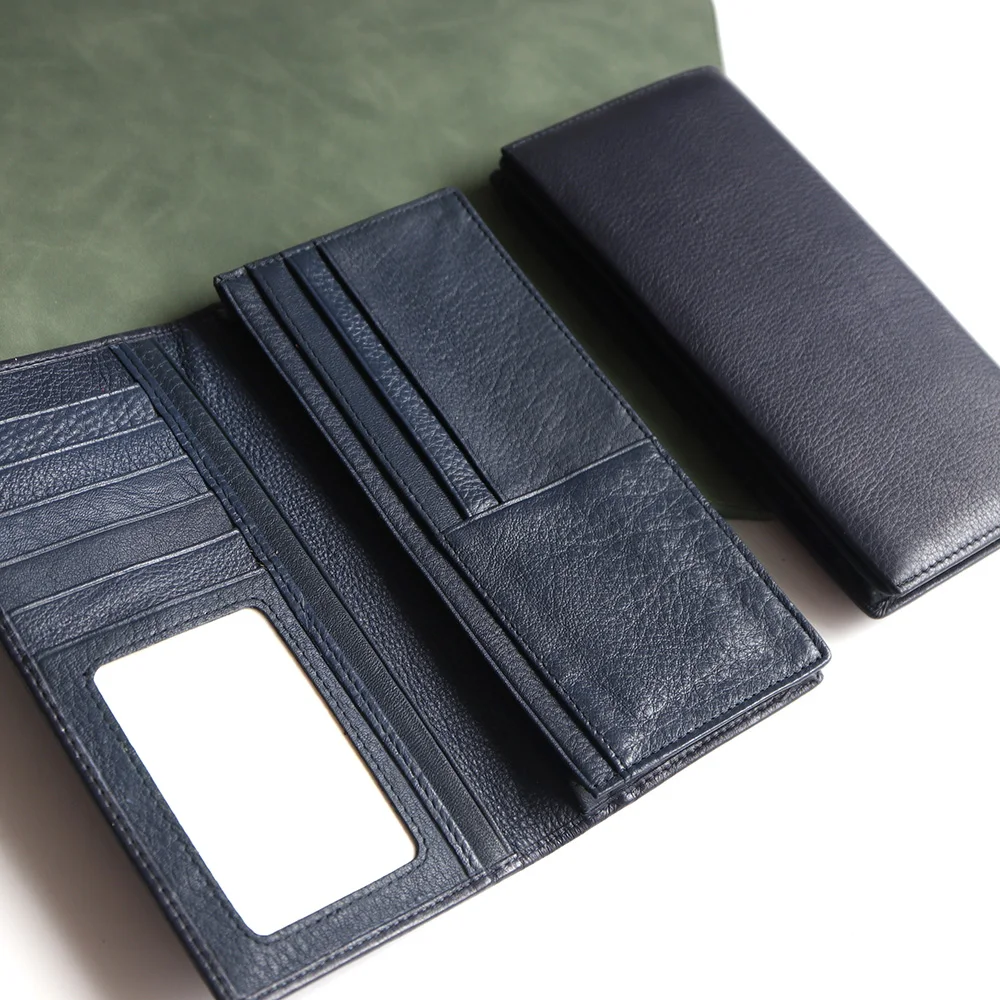 Мужской кошелек из натуральной кожи с буквами на заказ роскошный деловой