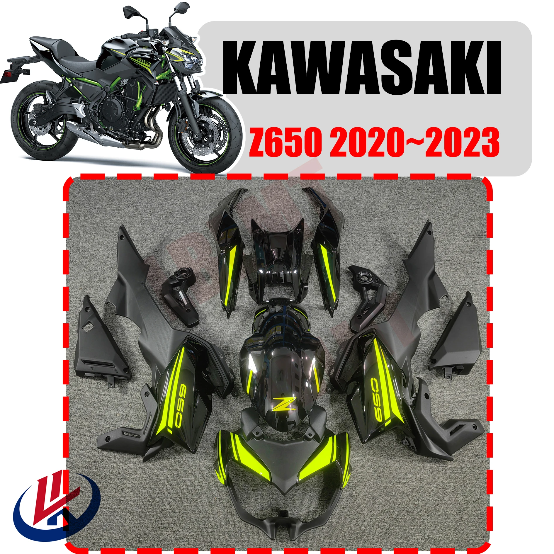 

For KAWASAKI Z650 Z 650 2020 2021 2022 2023 Motorcycle Full Body Fit Fairing For Kawasaki Z 650 2020 2021 2022 2023 Full Fairing