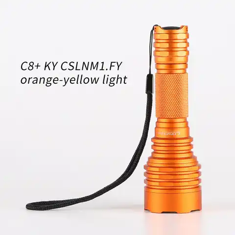 Convoy C8 + с KY CSLNM1.FY оранжево-желтый светильник