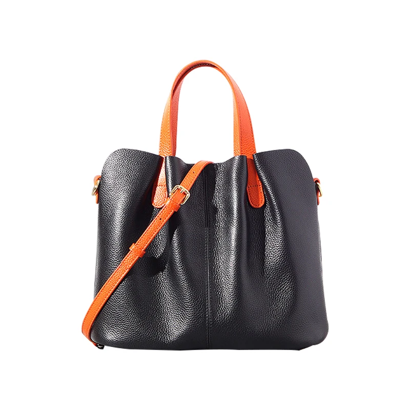 

Wonen Bag High Capacity Leather Women's Bag Simple ins One Shoulder Handheld Oblique Straddle Advanced Feeling Tote Bag
