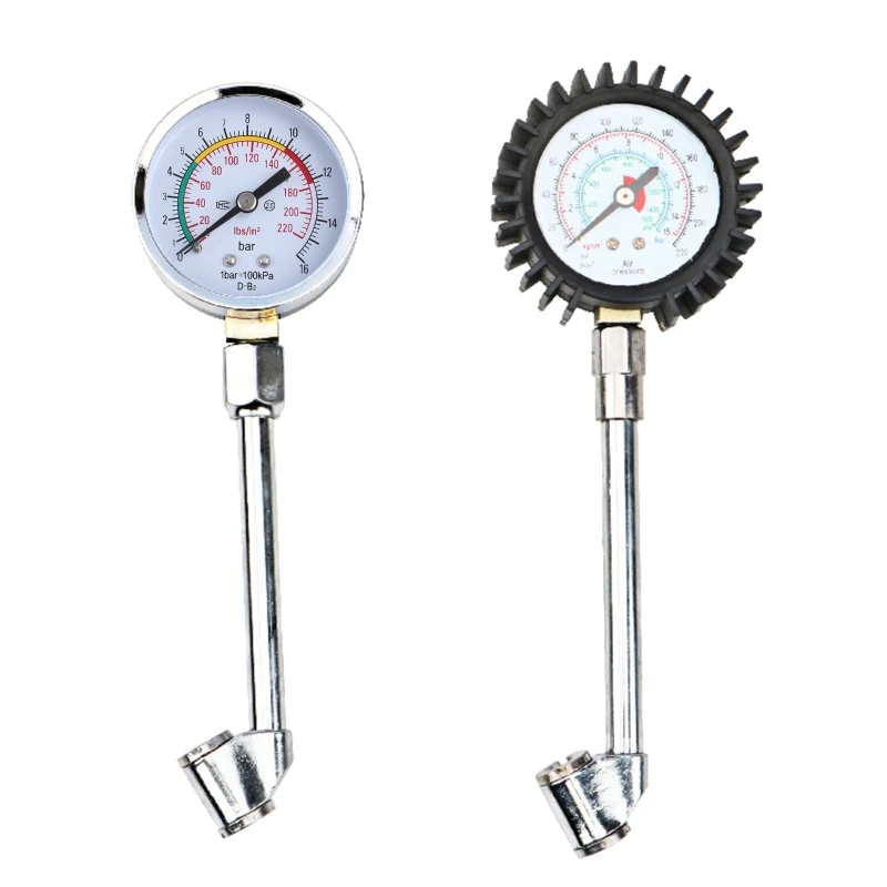

Tire Low Air Pressure Gauge Heavy Duty Accurate Large Glossy Dial Easy to Read for Car Truck Tires Tester Meter Drop Shipping