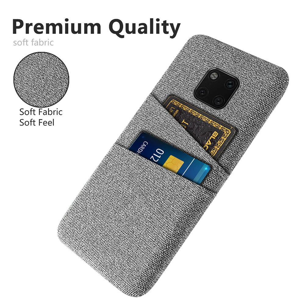 

For Huawei Mate 20 Pro Wallet Coque Funda LYA-L09 L29 Case For Huawei Mate 20 Pro Dual Card Fabric Cloth Luxury Business Cover