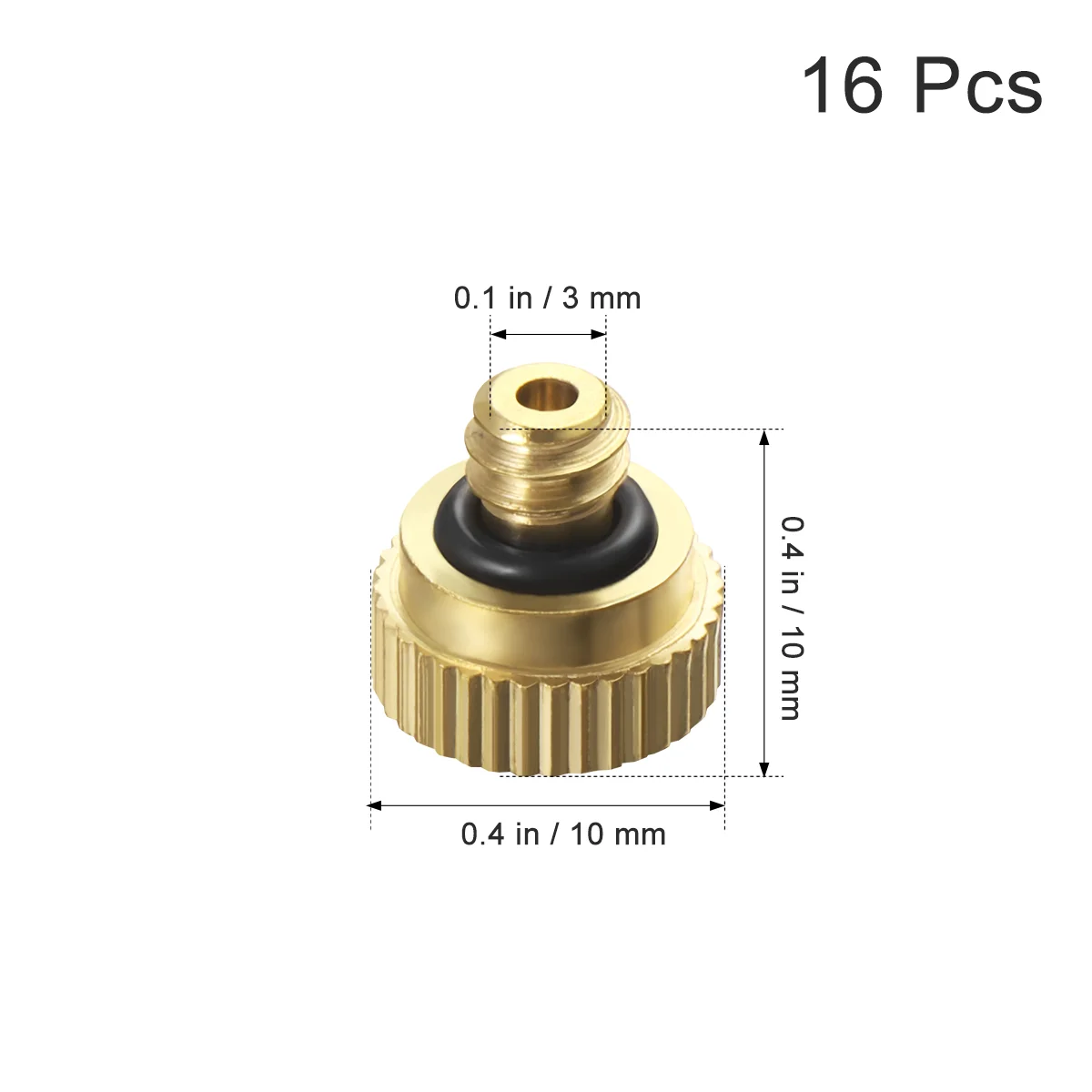 BESTOMZ 16 шт. запотевающие сопла латунные низкого давления для наружной системы