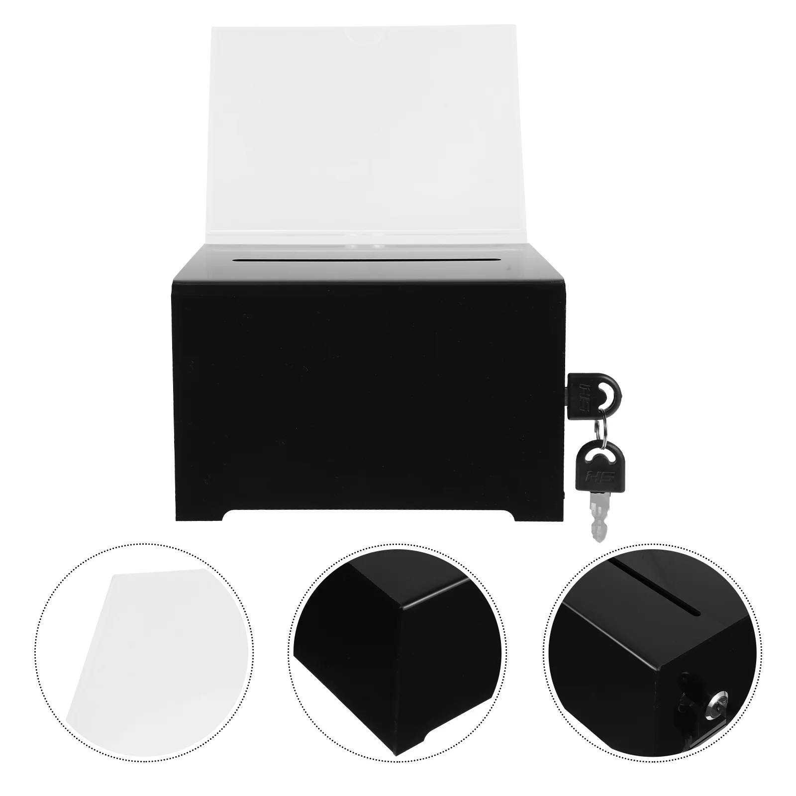 

Voting Box with Lock Donation Box for Fundraising Suggestion Box Ballot Comment Box