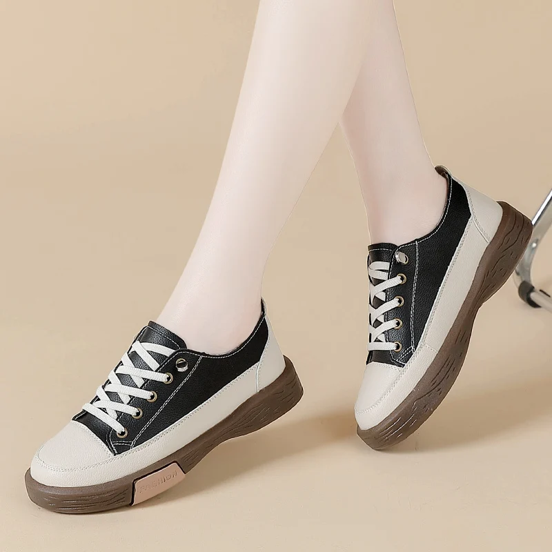 

Женские повседневные кроссовки, новинка 2023, спортивная обувь на платформе со шнуровкой и низким верхом для женщин, уличная износостойкая дышащая обувь для прогулок