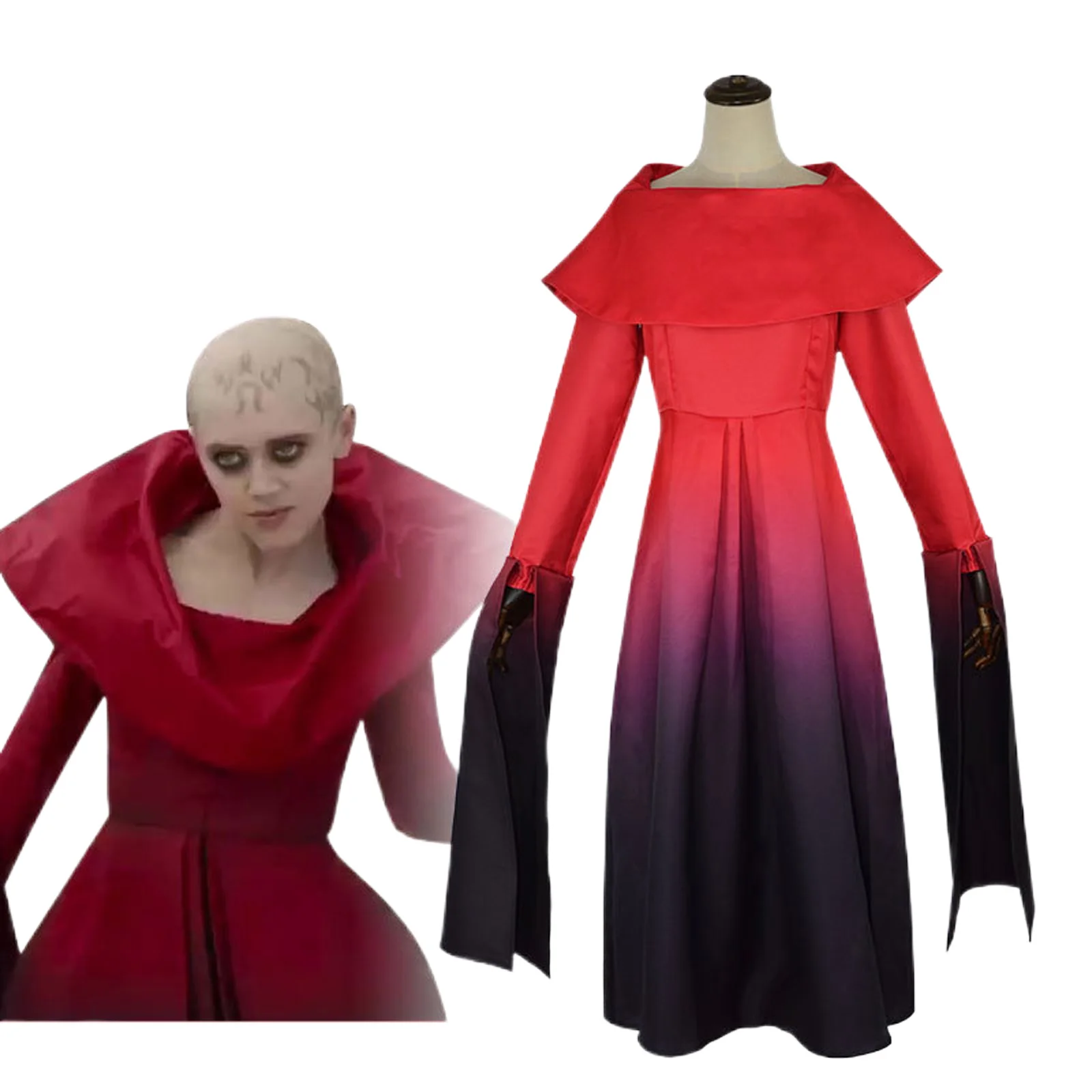 

Anime Dungeons Dragons Honor Among Thieves Sofina Cosplay Costume for Women Stage Long Sleeve Red Dress for Party Halloween