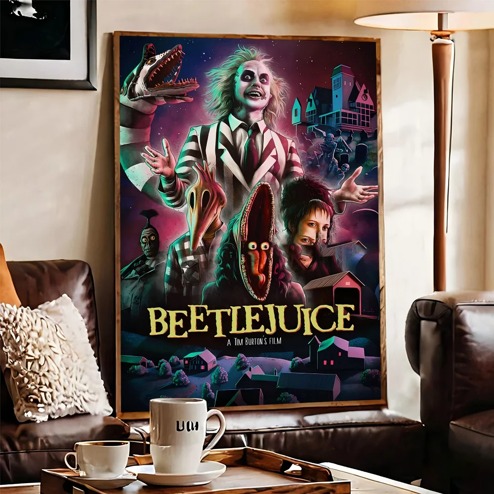 Классический фильм Битлджус комедия ужасов аниме постеры липкие HD качественные