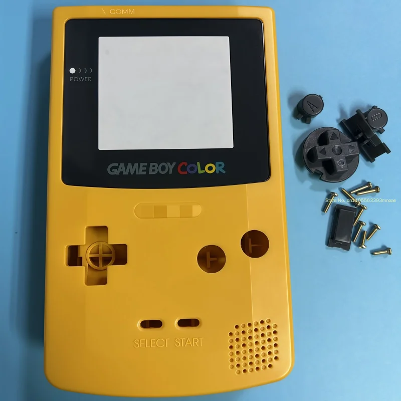 Фото Классическая игровая консоль Gbc Color Shell, сменный корпус с кнопками, игровая периферия, декоративный аксессуар, подарок на день рождения для мальчика №4