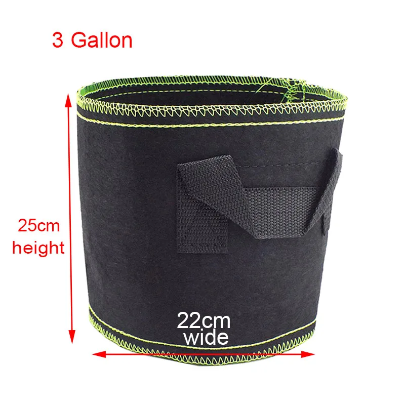 Садовые тканевые горшки 1/2/3 галлона