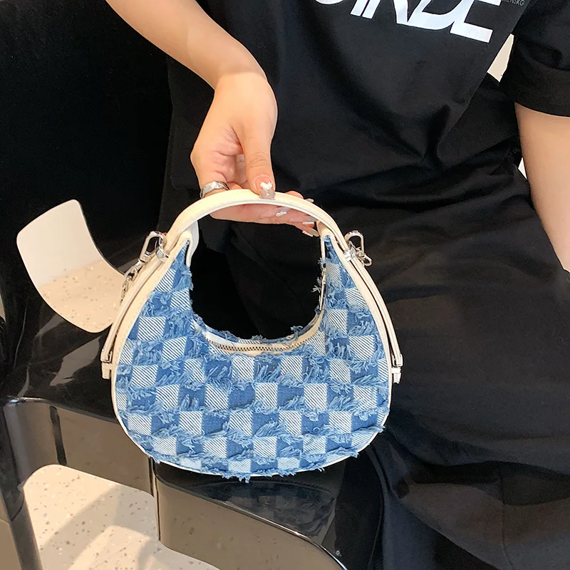 

Брендовые сумки в форме полумесяца, женская сумка на плечо высокого качества, модные кошельки и сумочка, дизайнерская сумка через плечо для ...