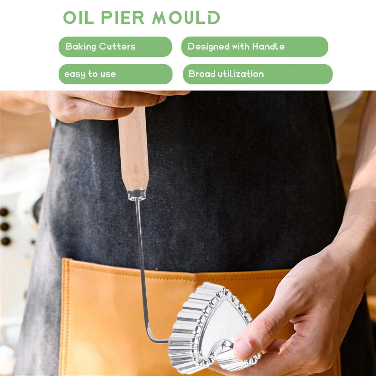 Achappam форма Bunuelos с ручкой Набор розеток Сердце Звезда круг квадратное печенье