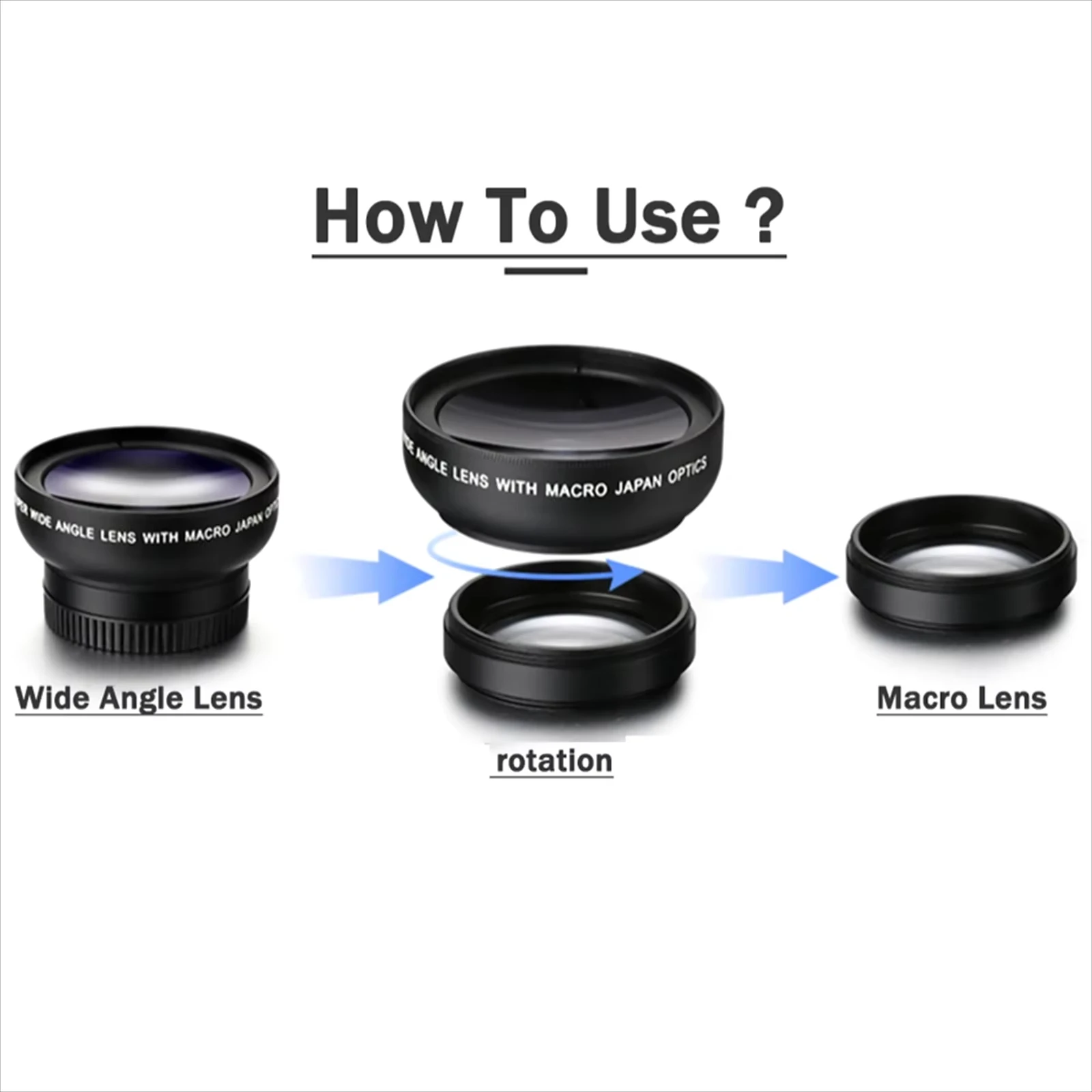 Объектив 2 в 1 универсальный зажим объектив для мобильного телефона 37 мм