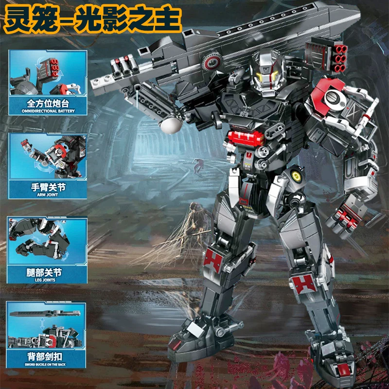 

Sembo герои солдат блоки 802 шт. серия Mecha робот город механический Строительный набор игрушка для мальчиков подарки новый продукт 109007