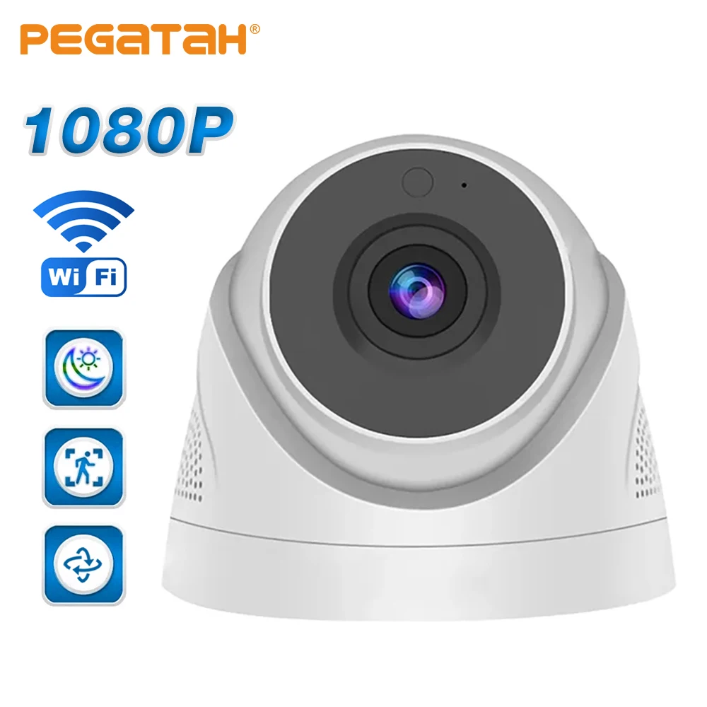 

1080P Indoor IP Camera Wide Angle Wifi Outdoor Waterproof Dome Camera Infrared Night Vision Video Surveillance Security