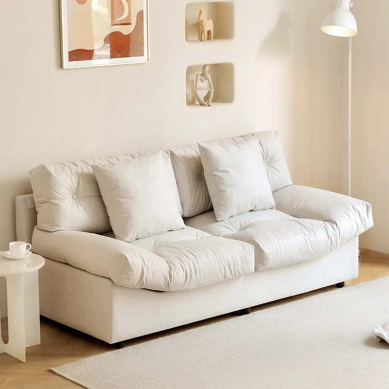 

Velvet Stretch Sofa Relax Nordic Style Longue Floor White Couch Modern Adults Comfort Ergonomic Lazy Canape Salon Home Furniture