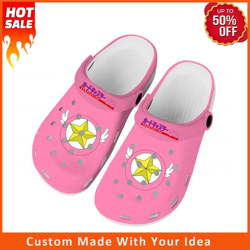 

Hot Cartoon Cardcaptor Sakura Kinomoto Home Clogs Custom Water Shoes Mens Womens Teenager Shoe Garden Clog Beach Hole Slippers