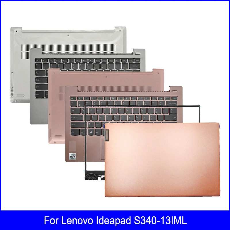 

Новинка, задняя крышка для ноутбука, верхняя крышка для Lenovo Ideapad S340-13IML Series, передняя панель, Упор для рук, нижняя базовая крышка, розовый корпус A B C D