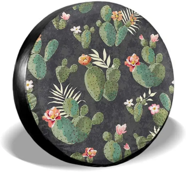 

Lion Head Spare Tire Cover Digital Painting Lion Head in Front Wheel Protectors Weatherproof Polyester Tire Case