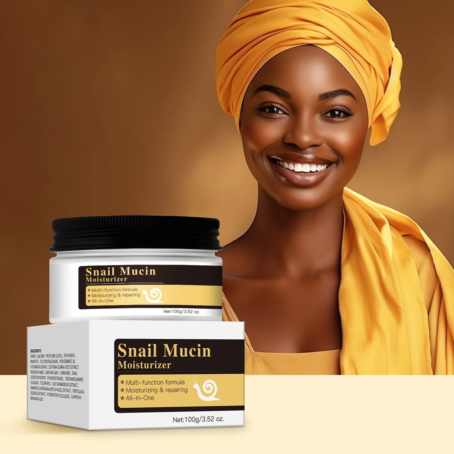 Крем для лица Snail Mucin многофункциональная формула восстанавливающая мягкость