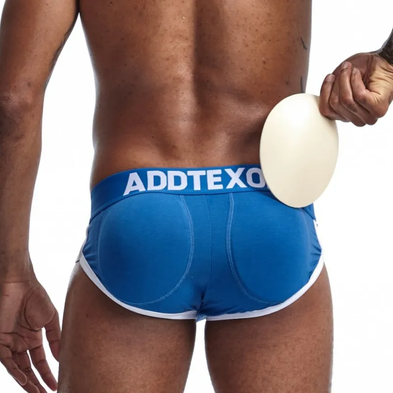 1PCS Men's Cup Panties Males Special Cup Sponge Pad Hip Show Men's Briefs Cotton Spandex Boxers Man Underwears Shorts M L XL XXL