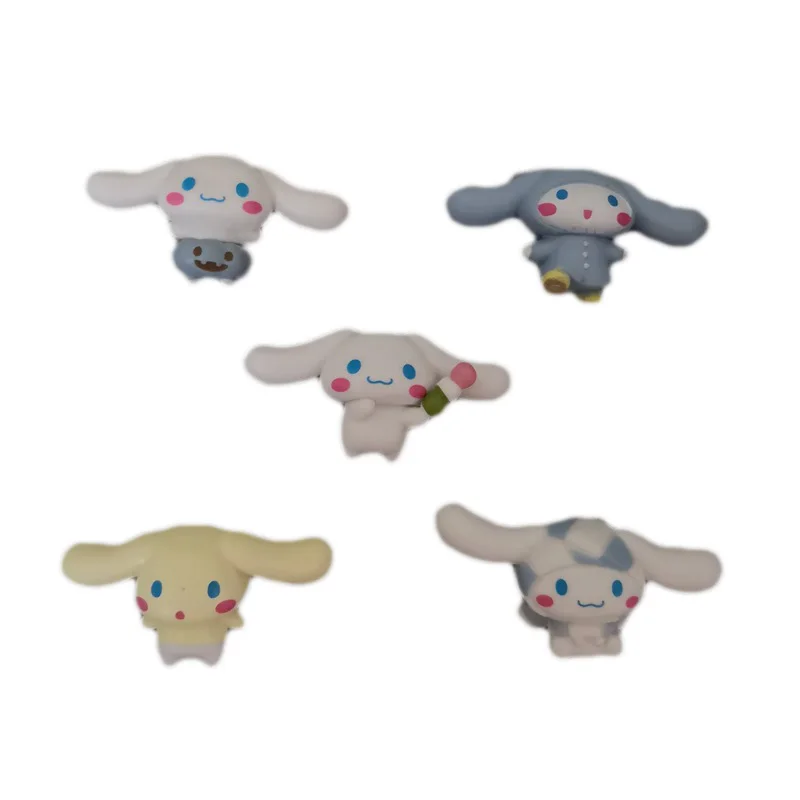 

5Pcs Sanrio Cinnamoroll My Melody Ornament Material Desk Ornament Diy Creative Doll Cute Anime Cartoon Kawaii Gift
