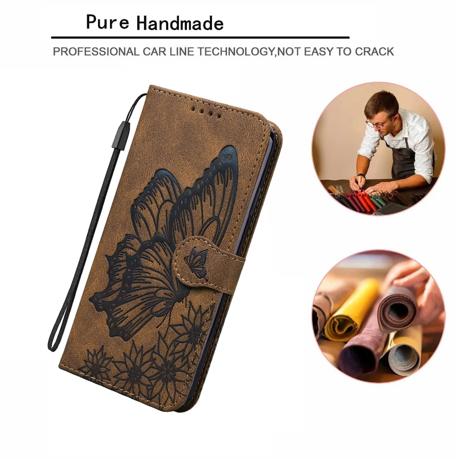Luxury Leather Wallet Case For Samsung Galaxy S22 S23 S8 S9 S10 Plus S20 S21 FE Note 20 Ultra Flip Holder Stand Bags Phone Cover