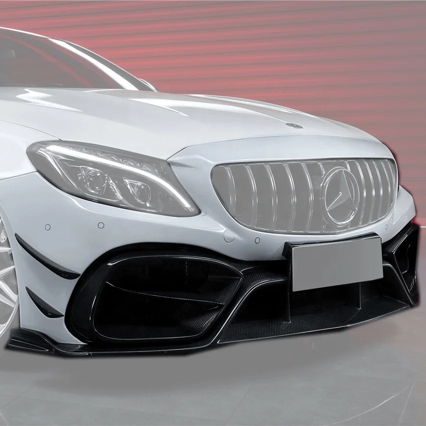 

Trade Assurance Portion Carbon Fiber For 2016 To 2021 Benz C205 C63 AMG Coupe IMP Performance Front Bumper & Canards Body Kit