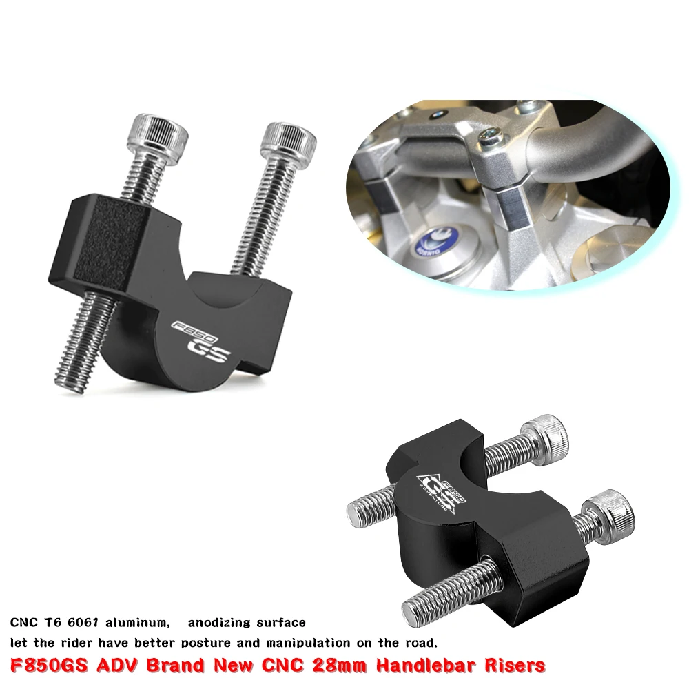 

Adapter For BMW F850GS Adventure F 850 GS F850 Adv 2018 2019 F850GS ADV Brand New CNC 28mm Handlebar Risers Clamp Height up