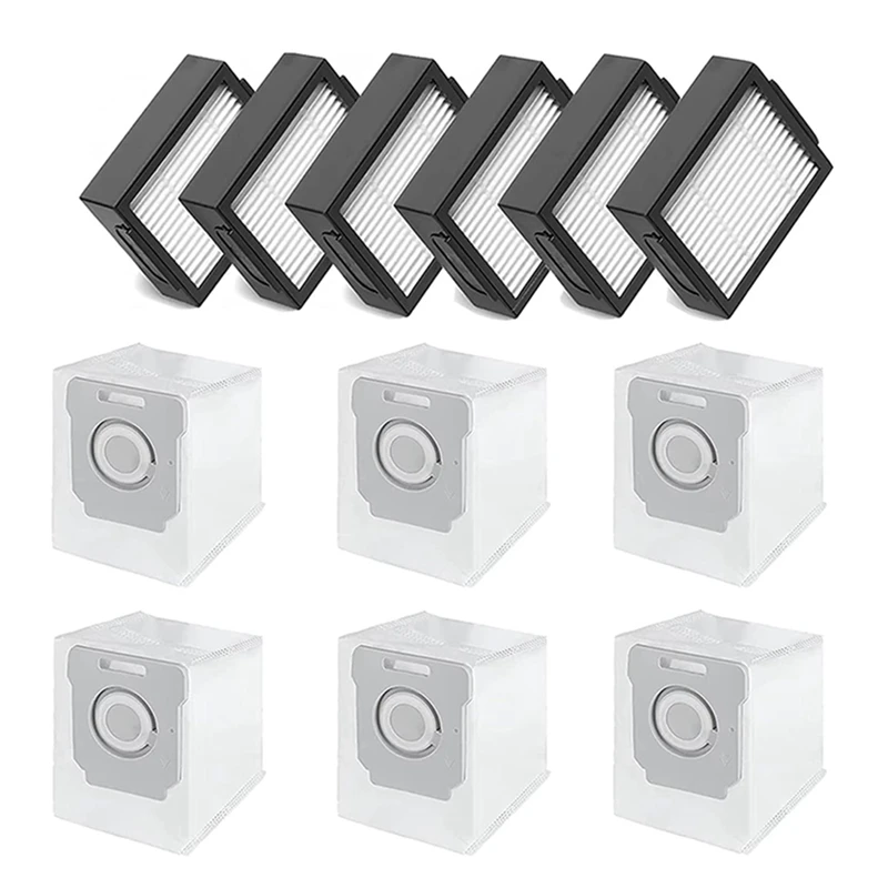 

Vacuum Cleaner HEPA Filter Dust Bag Spare Parts Accessories Kit Compatible For Irobot Roomba I7 I7+ I3 E5 E6