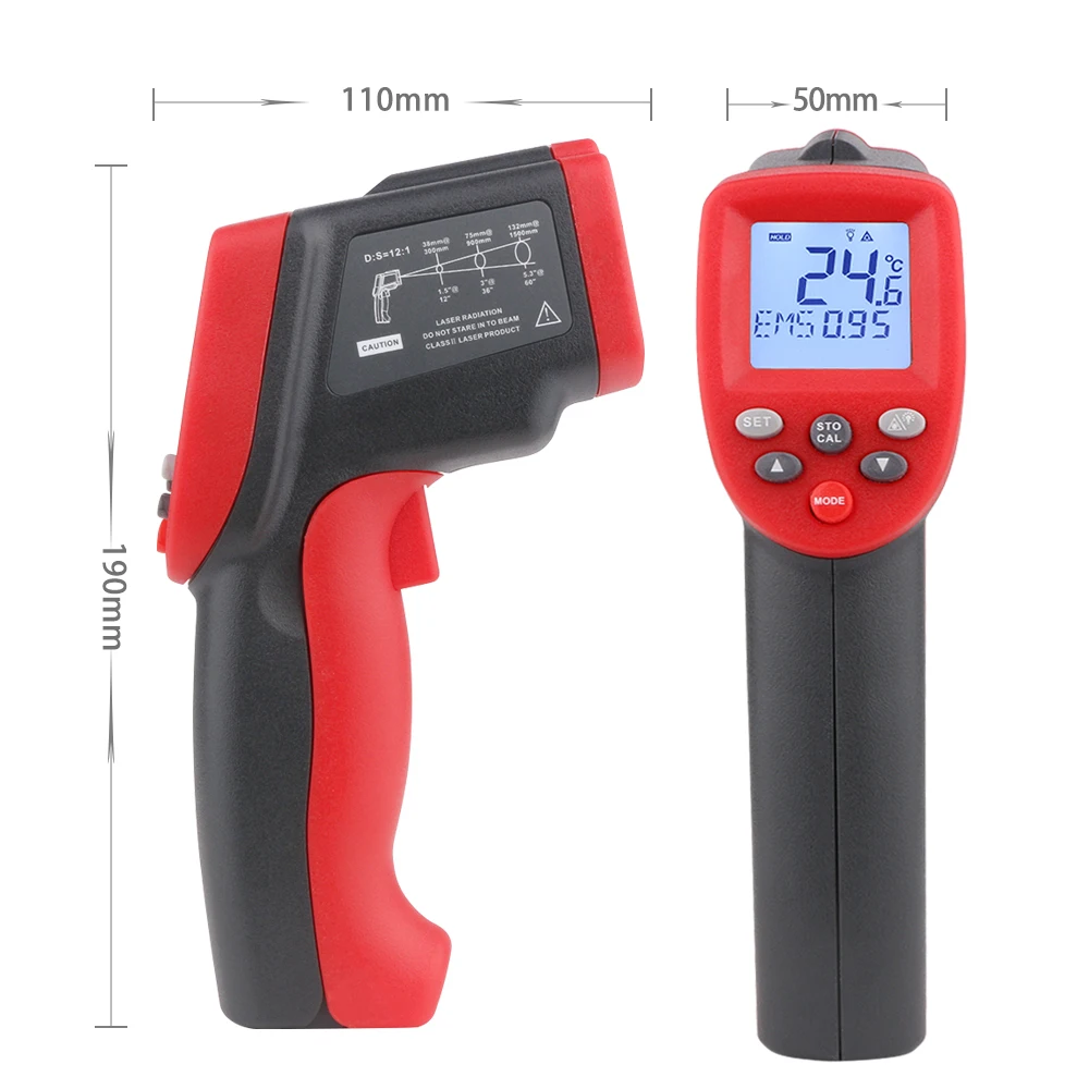 Цифровой инфракрасный термометр лазерный измеритель температуры WT700 WT900 w без