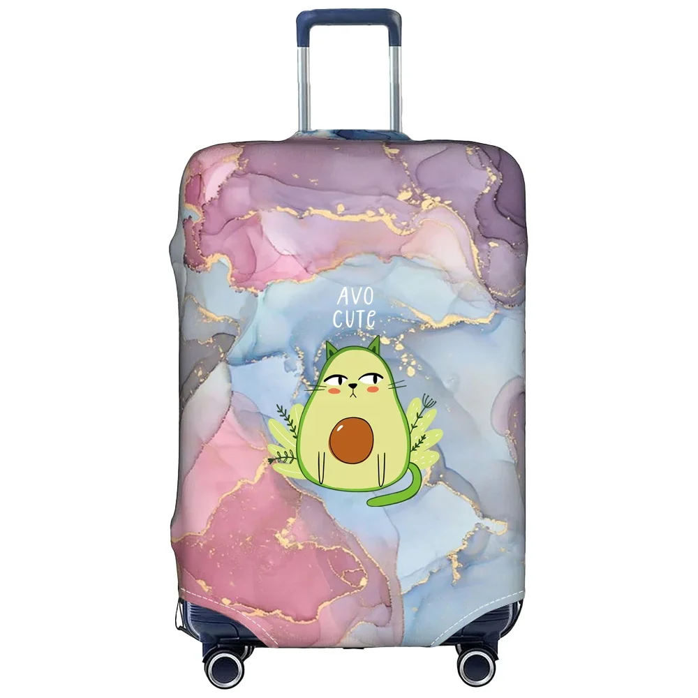 Luggage Cover Stretch Fabric Suitcase Protector Print Avocado Series Baggage Dust Case Covers for18-32 Inch