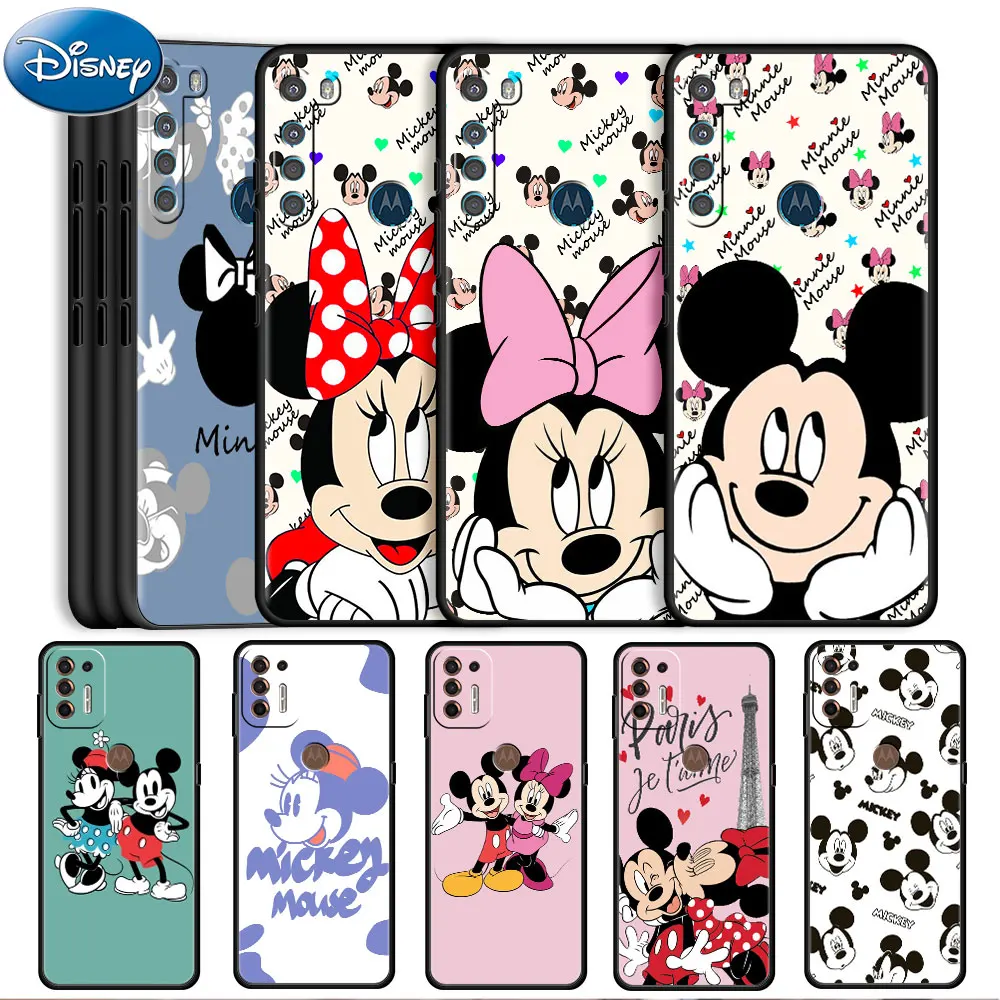 

Disney Mickey Mouse Print Case For Motorola Moto G30 G50 G60 G8 G9 Power One Fusion Plus E6s Soft Phone Coque Fitted Matte Capa